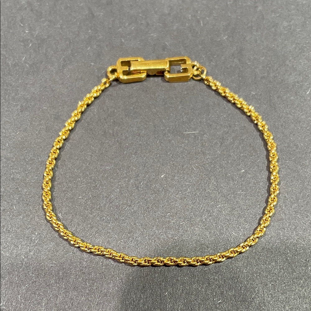 Givenchy Gold Rope  Bracelet